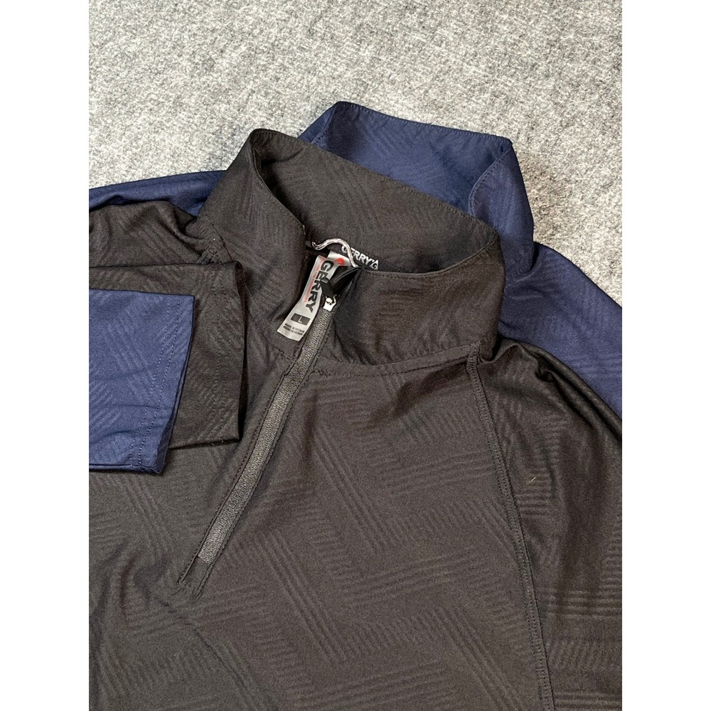 Gerry lot of 2 Quarter Zip Pullover Shirt Top Mens‎ Long Sleeve Active  L